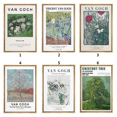 Wall26-Vincent Van Gogh Flower/Blossom Framed Art Print Canvas Wall Art • $44.99