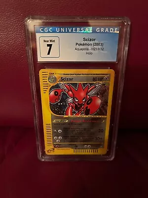 Pokémon TCG Scizor Aquapolis H21/32 Holo- CGC • $40