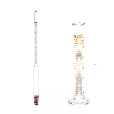 Alcohol Hydrometer 0-100% For Whiskey Moonshine Spirit Distilling Test Jar • $10.99