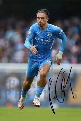 JACK GREALISH Signed MANCHESTER CITY Poster Printed Photo Autograph 6x4  21/22 • £3.79