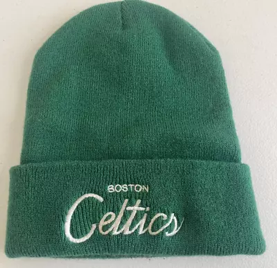 Mitchell & Ness Boston Celtics Beanie Hat Cap NBA Basketball Green & White NEW • $17.99