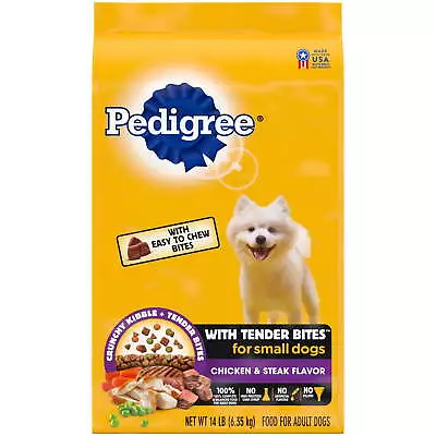 Tender Bites Chicken And Steak Dry Dog Food 14 Lb Bag • $20.98