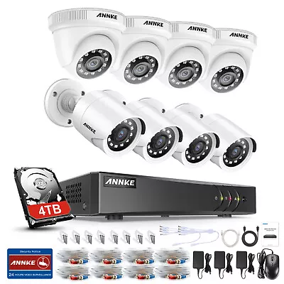 ANNKE 3K 8CH 5iN1 DVR H.265+ 1080P Security Camera System Outdoor AI Detection • $189.74