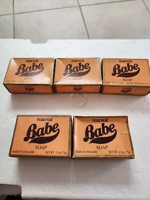 Vintage FABERGE Babe Soap - 3- 3oz And 2-2.5oz-Made In England -  Discontinued • $10