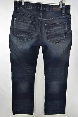 Express Kingston Classic Fit Straight Leg Jeans Mens Size 32x30 Blue Meas. 33x30 • $20.24