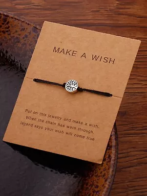 Tree Of Life Make A Wish Bracelet Friendship Gift UK • £3.85