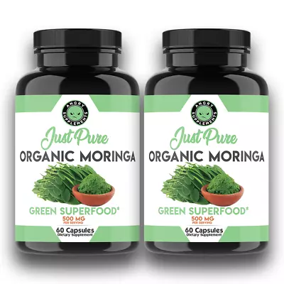 Moringa Oleifera Organic Natural 100% Pure Pills - 120 Count - 2 Pack • $15.99