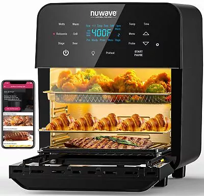Brio 15.5Qt Air Fryer Rotisserie Oven X-Large Family Size Powerful 1800W 4... • $247.27