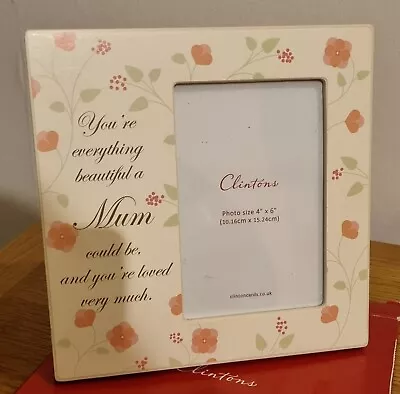  Picture Frame 4 X 6  Mum Clintons BNWT Boxed  • £4