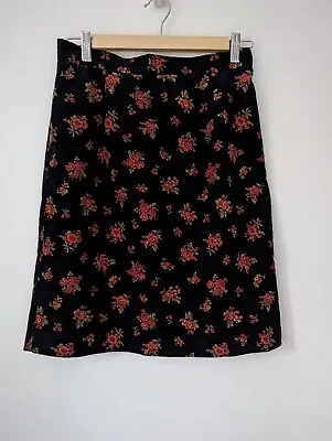 BNWT Laura Ashley Vintage Fine Needlecord Floral Mini Skirt Size 10 • £30