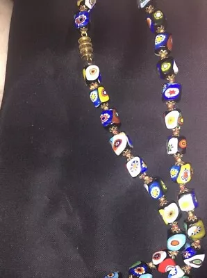 Vintage Italian Millefiori Necklace • $110