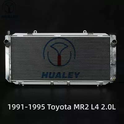 2 Row Aluminum Radiator For 1991-1995 Toyota MR2 Turbo Coupe L4 2.0L CU 2093 MT • $125