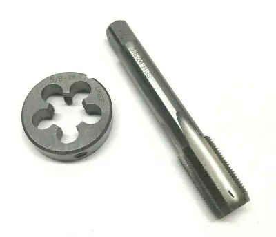 5/8 -18 5/8 -24 Tap And Die Set HSS Right Hand Threads Ship From Ohio • $11.97