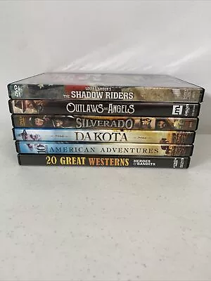 Western 6 DVD 33 Movies Lot - Shadow Rider Outlaws & Angels Silverado Dakota • $14.99