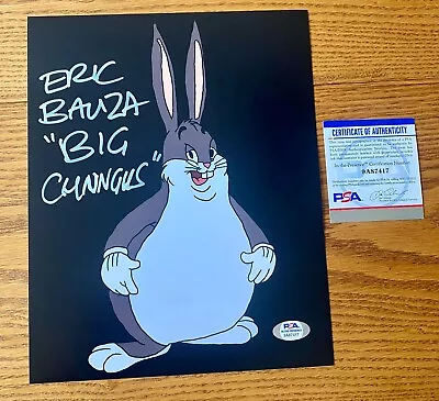 Eric Bauza Bugs Bunny Voice Actor Big Chungus Meme Signed 8x10 Photo PSA COA B • $74.99