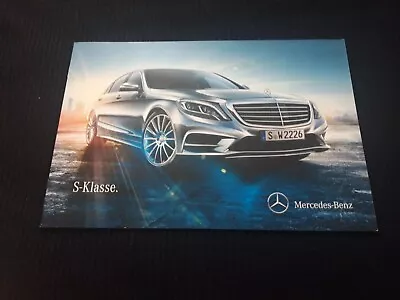 2013 Mercedes-Benz S-class Brochure Brochure Catalogue Catalogue GERMAN 20 S. • $7.45