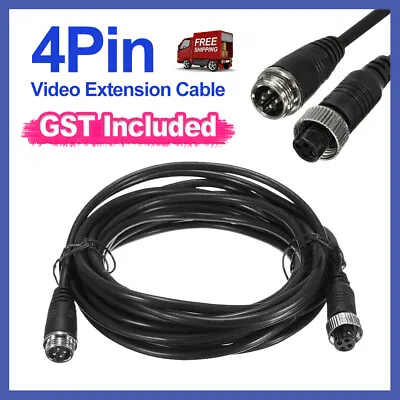4Pin Video Extension Cable Wire For Rear View Reversing Camera Car Truck 5M • $12.94