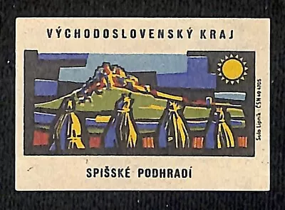 Vintage Swedish Matchbox Label East Slovak Series - Spisske Podhradi C1960's • $7.99