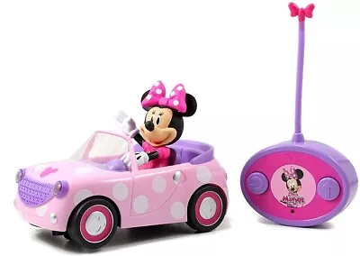 Minnie Mouse Remote Control Car Pink Roadster With White Polka Dots Ages 4+ • $27.99