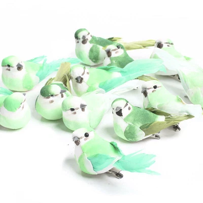 $27.29 • Buy Colorful Green Ombre Faded Artificial Mushroom Birds