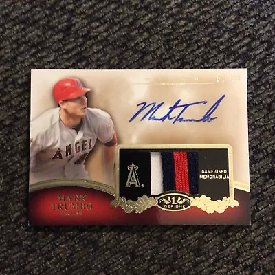 2012 Topps Tier One Top Shelf Auto Relics 61/99 Mark Trumbo #TSAR-MT Auto Patch • $40