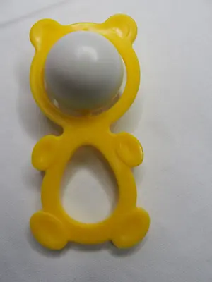 Vintage Doll Rattle Yellow 4  Jouet Seulement • $12.95