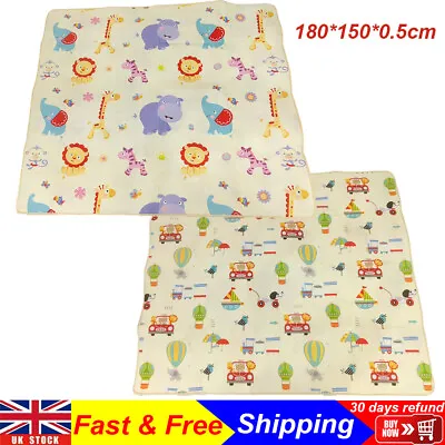 £16.89 • Buy 2 Side Baby Foam Play Mat Crawling Soft Blanket Cartoon Waterproof Picnic Carpet