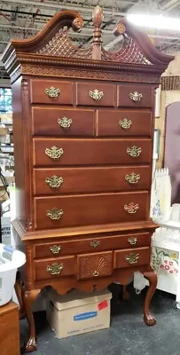 $1346.37 • Buy American Drew 2 Pc. 12 Drawer Queen Anne Style High Boy Chest Near Mint Cond