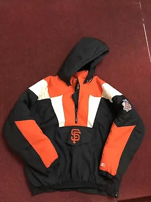 Vintage Starter San Francisco Giants 90’s Quilted Anorak Jacket Xl • $260