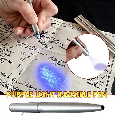 Invisible Ink Pen With Ultraviolets Rays Magics Disappearing Ink Marker Gifts • $1.99