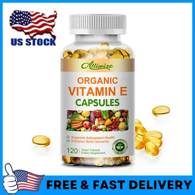 Vitamin E Capsule 180 Mg (400 IU) 120 Softgels Anti-Wrinkle Immune Support • $13.88