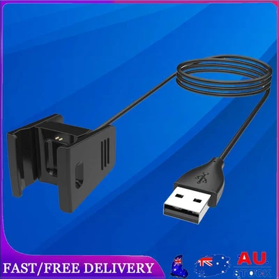 $9.39 • Buy Charger Clip Multicolors USB Cord Accessories For Fitbit Charge 2 (Black 100cm)