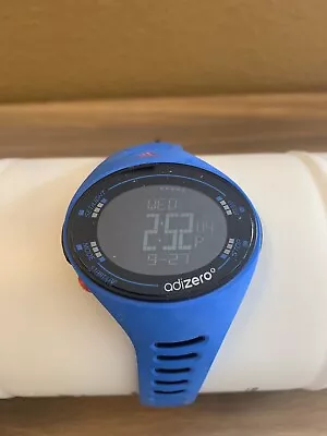 Adidas Adizero Unisex Digital Quartz Watch With Rubber Bracelet ADP3511 BLUE • $25