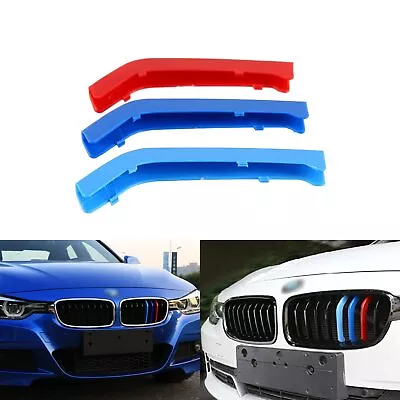 Xotic Tech M-Colored Tri Grille Insert Trims Strips Front Center Kidney Grilles • $59.87