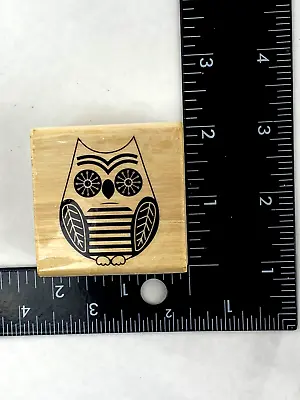 Owl Rubber Stamp Unbranded Wood Mount • $4