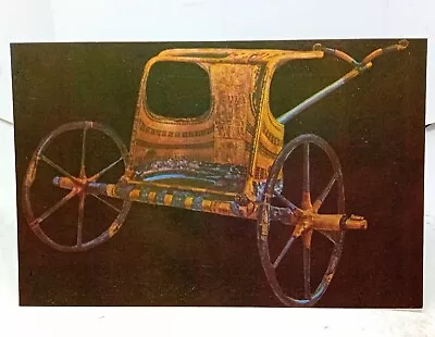 Tutankhamens Treasures Tutankhamen Chariot Vintage Egypt Postcard Egyptian • £6.74