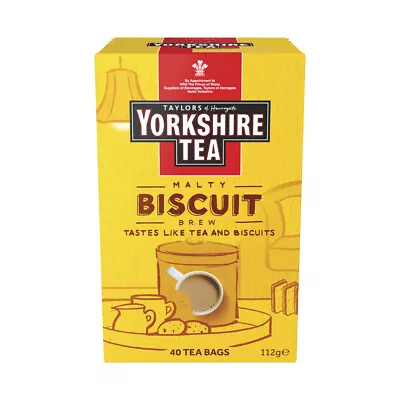 Taylors Of Harrogate Yorkshire Tea Malt Biscuit Brew 40 Tea Bags • $20