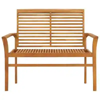 $178.02 • Buy 44.1  Patio Park Bench Loveseat Garden Chair Outdoor Furniture Solid Teak Wood
