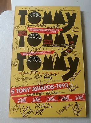 $29.99 • Buy The Who Tommy Poster Signed Autographed Original Musical Cast Broadway Retro 