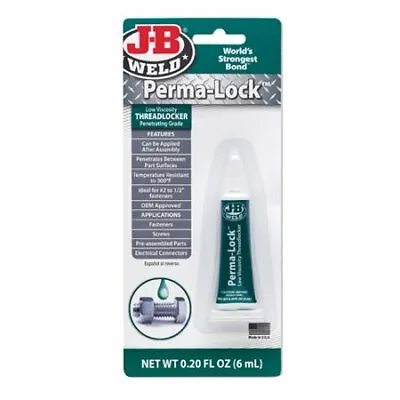 $13.95 • Buy JB Weld Perma-lock Low Viscosity Penetrating Threadlocker 6mL 29006