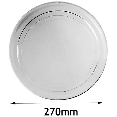Smooth Glass Turntable Plate For SHARP Microwave 270mm R211M R247 R202 R22FBSTM • £11.87