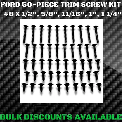 1953+ Ford F150 F100 F200 Interior Door Panel Exterior Molding Trim SCREW KIT • $20.12