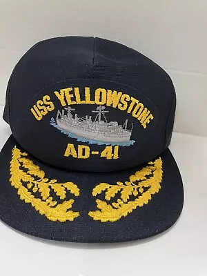 U S Navy Cap   Uss Yellowstone    Ad-41 • $21.99