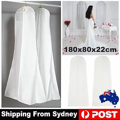 $14.99 • Buy White Extra Large Wedding Dress Bridal Gown Garment Breathable Cover Storage Bag