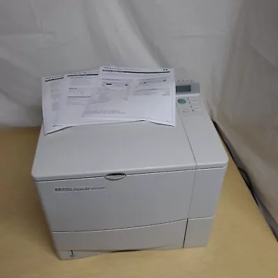 HP LaserJet 4100N Monochrome Printer LOW FUSER SEE INFO NO TONER • $160