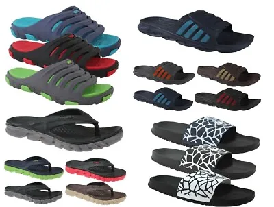 £7.95 • Buy Mens Lightweight Summer Holiday Beach Flip Flops Mules Sandals Toepost Slip On 