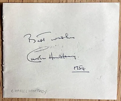 Charles Hawtrey Autograph Album Page 1954 • £125