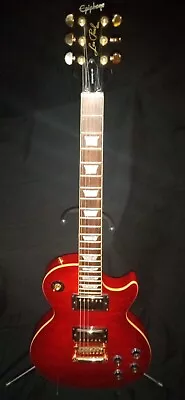 2001 Epiphone Les Paul Limited Edition Red Quilted Maple MadeInKorea BCS Custom • $745