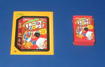 Wacky Packages Eraser Series 2 Froot Cops #18 With Matching Sticker • $3.95