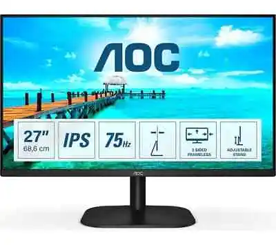 AOC 27B2H Full HD 27  IPS LCD Monitor - Black • £89.99